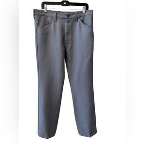 𝅺vintage Wrangler Slack , black tag , gray , 35-32